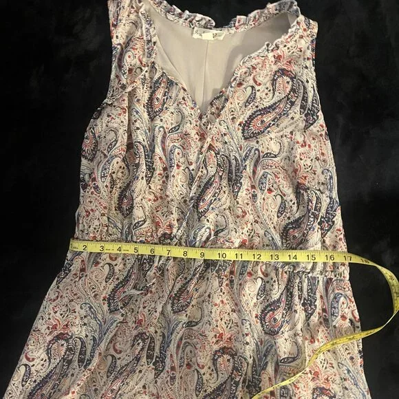 Indigo Rose Paisley Tiered Boho Maxi Dress 2X Plus - Picture 9 of 13